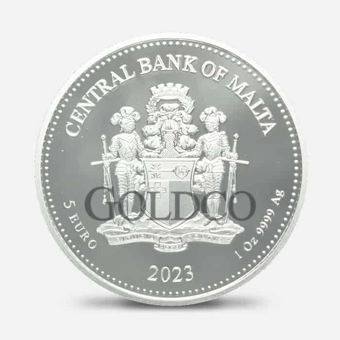 2023 First Moon Landing Silver Coin - Back