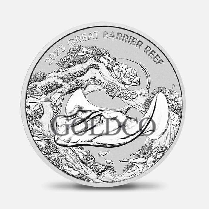 2023 Silver Great-Barrier Reef Stingray Front