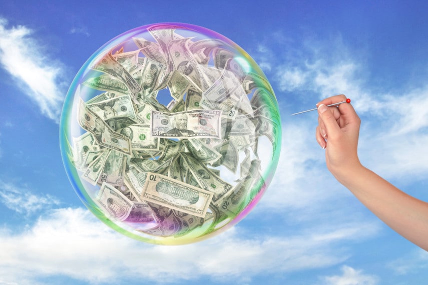 financial bubble about to burst