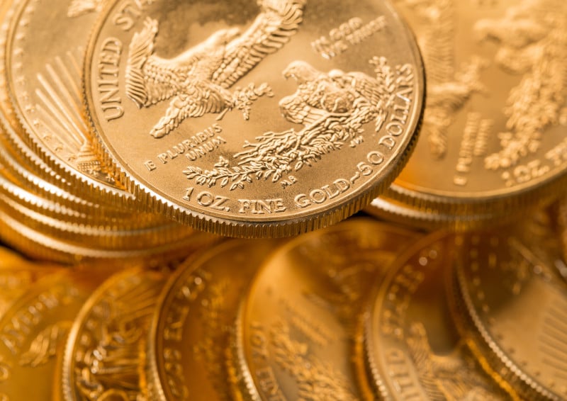 Gold American Eagle coins