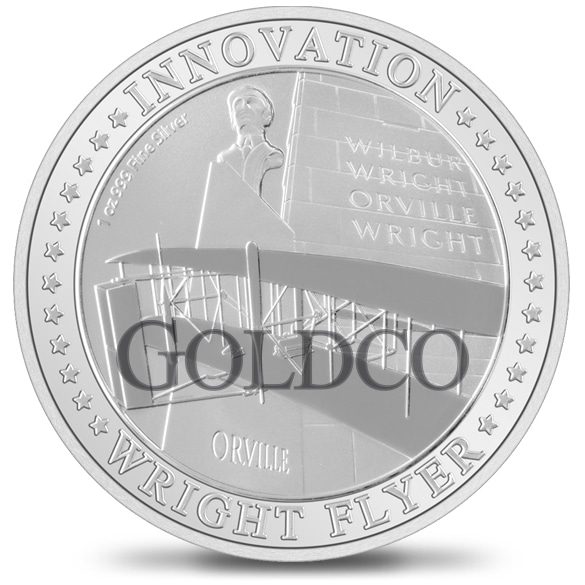 Silver Wright Flyer Coin