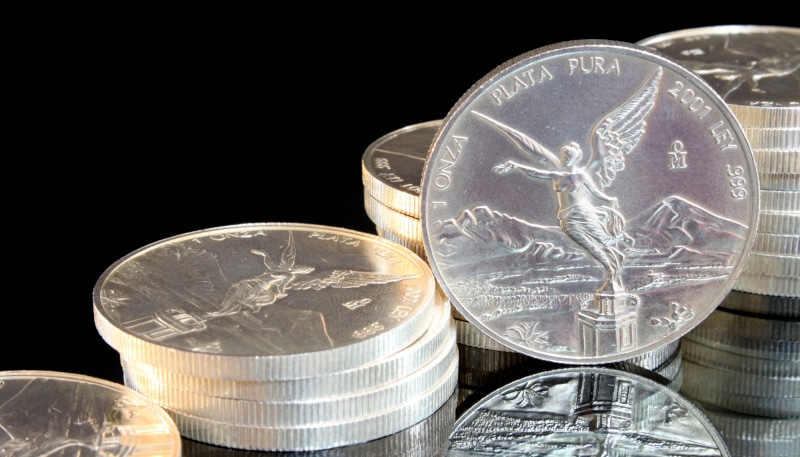 Mexican Silver Libertad coins