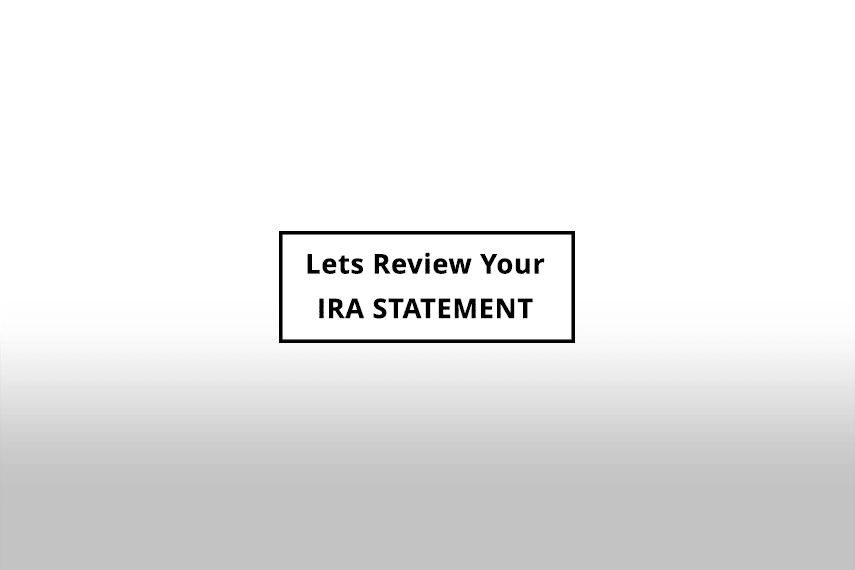 How to Read Your Gold IRA Account Statement